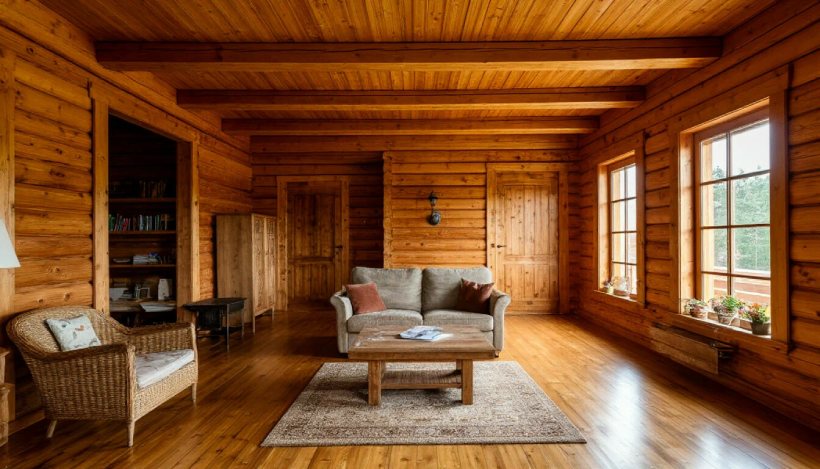 Покраска деревянного дома внутри цена: виды работ, этапы